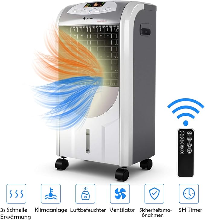 Coast 4-in-1-Luftkühler und Heizgerät – 2000 W – 7 l – 38 x 28,5 x 74 cm