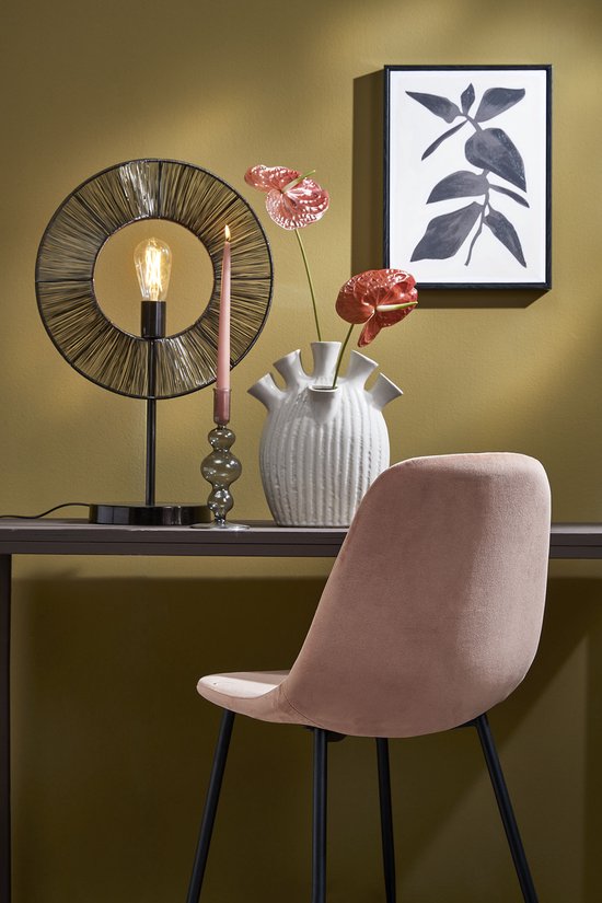 Mica Decorations Bodil Tischleuchte - L40 x B20,5 x H61 cm - Metall - Schwarz