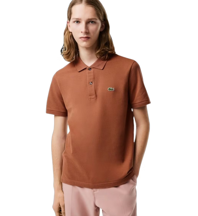 Lacoste Petit Piqué Polo Slim Fit - Braun - Größe 4XL
