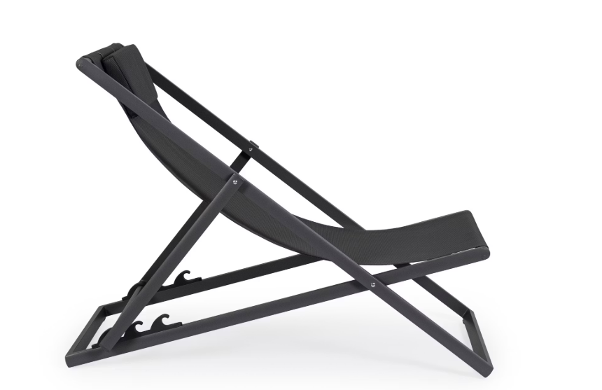 Bizzotto Liege Taylor 65 x 200 x 102 - 42,5 cm | Dunkelgrau