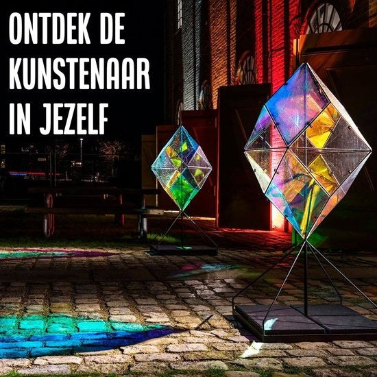 Homewell - Holografische raamfolie HR++ 90x200cm - Zonwerend & Isolerend - Statisch Zelfklevend - Zeepbel-effect