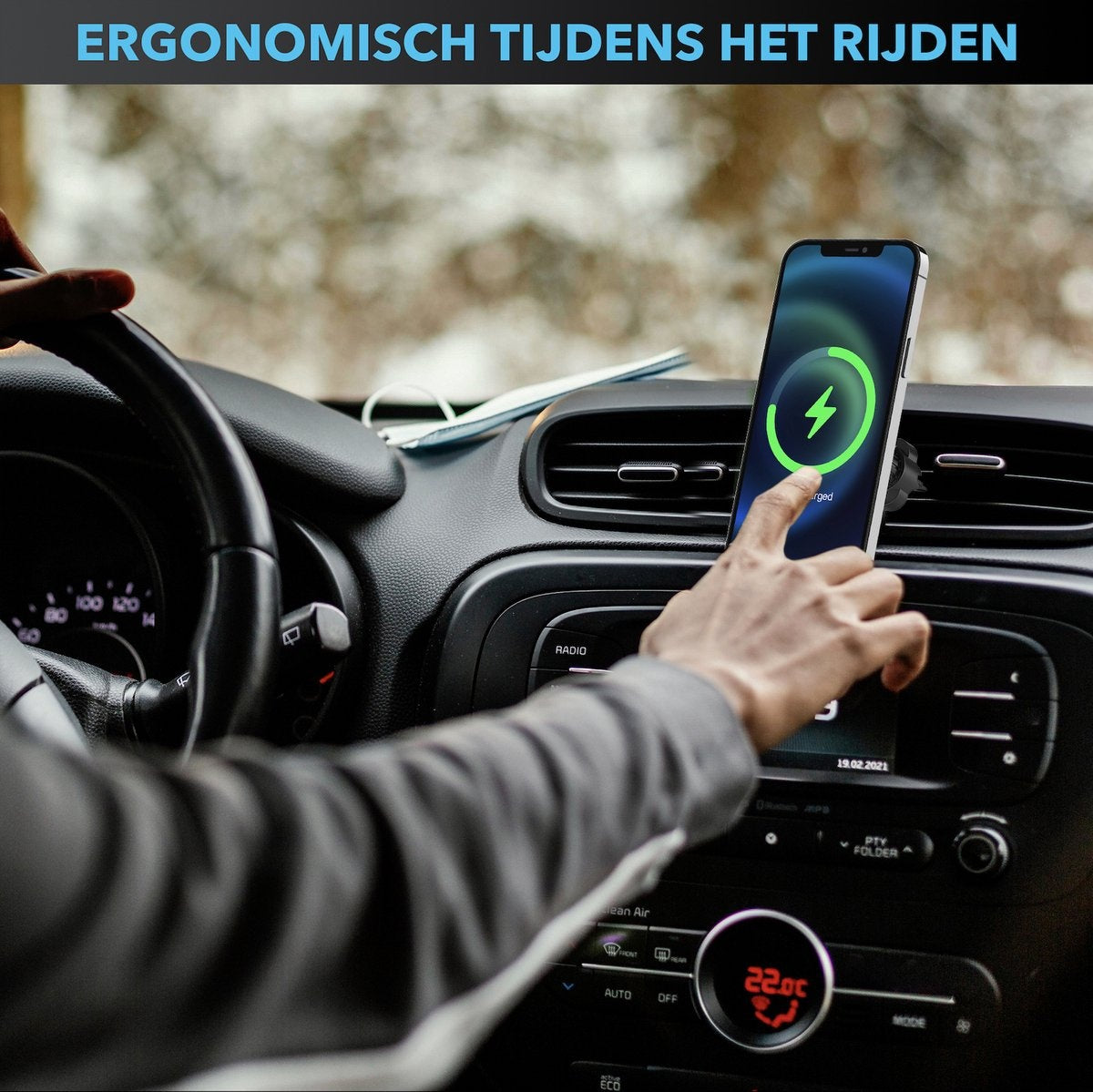 MW - MagSafe Autohalterung - MagSafe Autoladegerät - Handyhalterung Auto - Magnetische Handyhalterung Auto