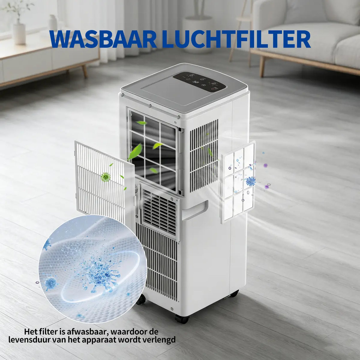 ELECCI Mobile Klimaanlage – 6000 BTU – 4-in-1 – Energieeffizienzklasse A