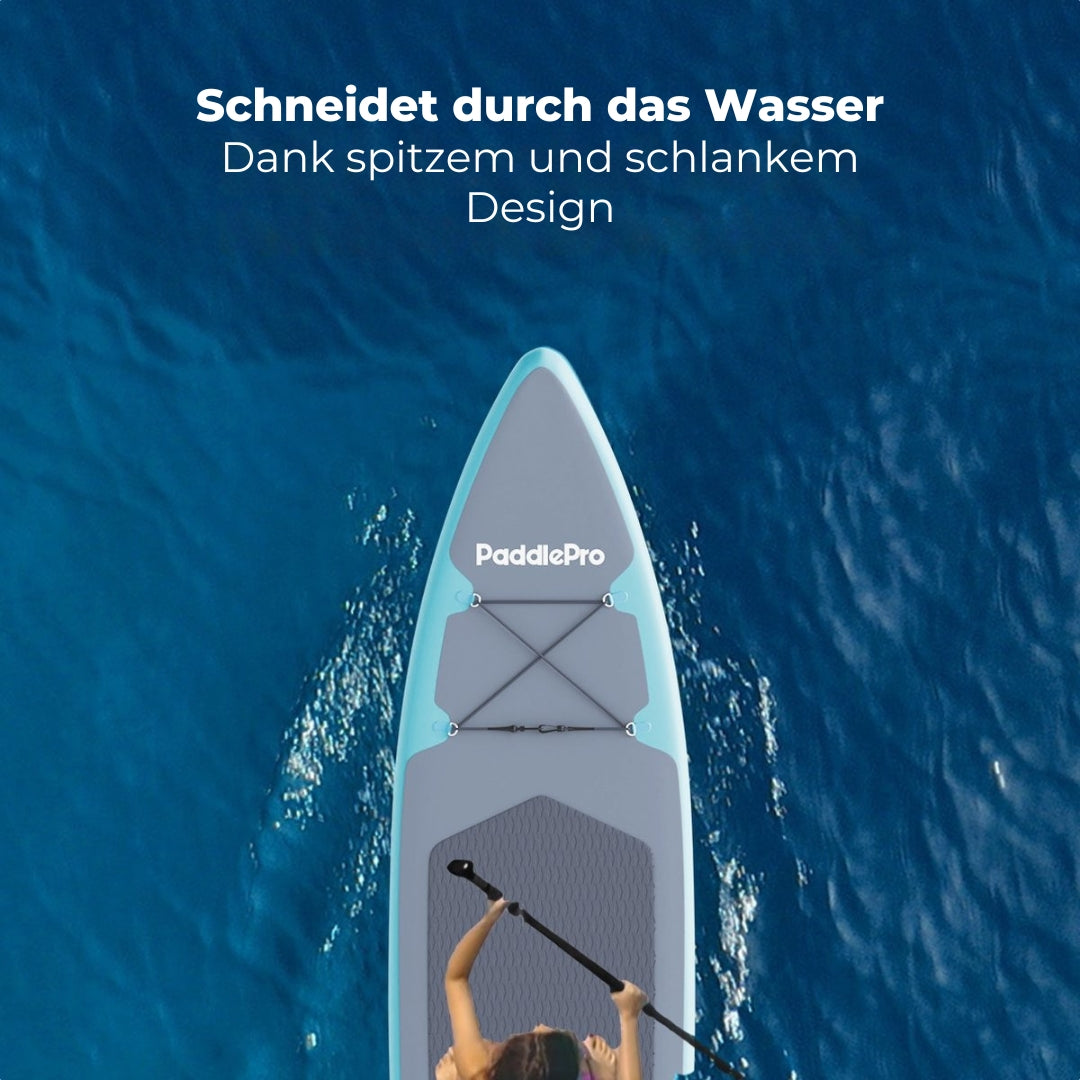 LifeGoods SUP Board Touring - 165 KG Belastbarkeit - Aufblasbar - Komplettes Sup Paket - Türkis