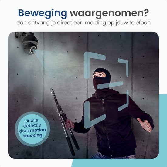 Gologi Superior Outdoor Kamera 2 - Außenkamera mit Nachtsicht - Sicherheitskamera - Wand- und Dachmontage - 4MP - Mit Wifi und App - Schwarz