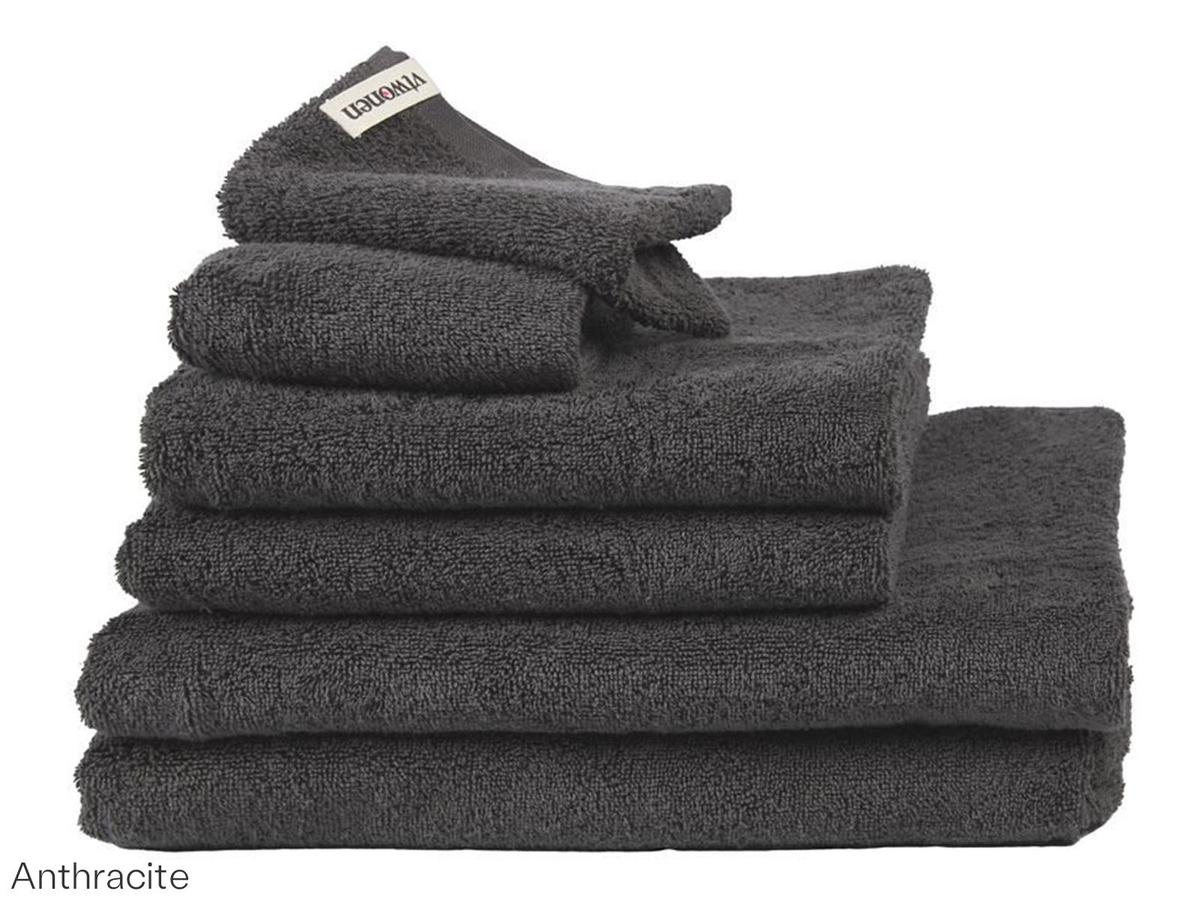 VT Wonen Soft Embrace Handtuch – 8er-Set – 50 x 100 cm – Anthrazit