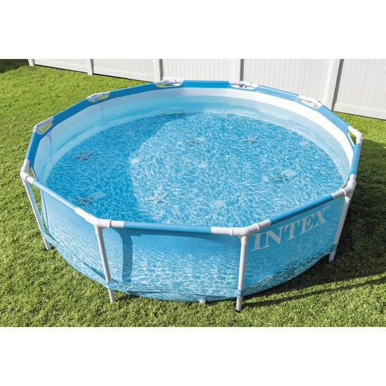 Intex Wiederaufbaubarer Pool - Beachside Metallrahmenpool 305x76 cm