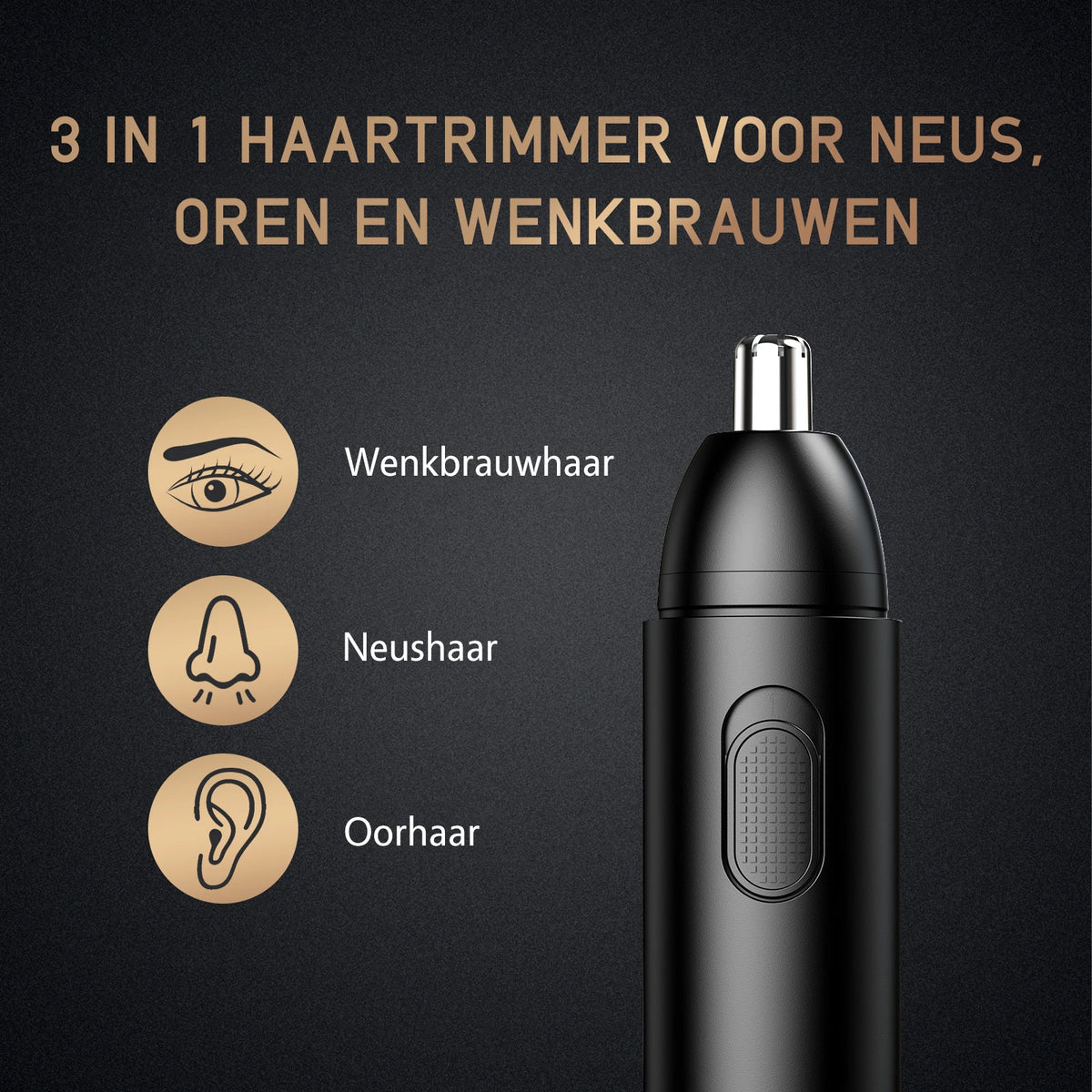 MAXGROOM wiederaufladbarer Nasen- und Ohrenhaarschneider