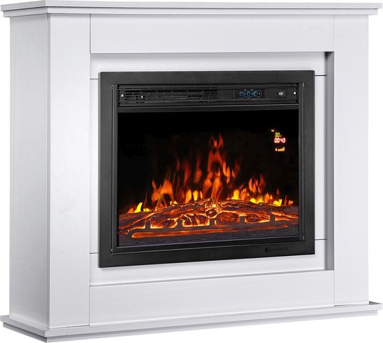 Elektroheizung - Rechteckig - 2000 Watt - Weiß - Feuereffekt