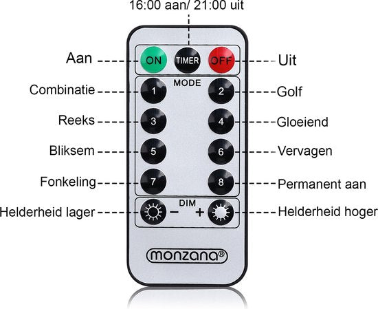 Monzana Lichtvorhang 600 LEDs - 20 m inkl. 5 m Kabel - Warmweiß