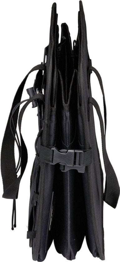 BLACK+DECKER Kofferraum-Aufbewahrungsbox – 59 x 36 x 30 cm – 2 Fächer – Zusätzliche Seitentaschen – Mit Griffen – Schwarz