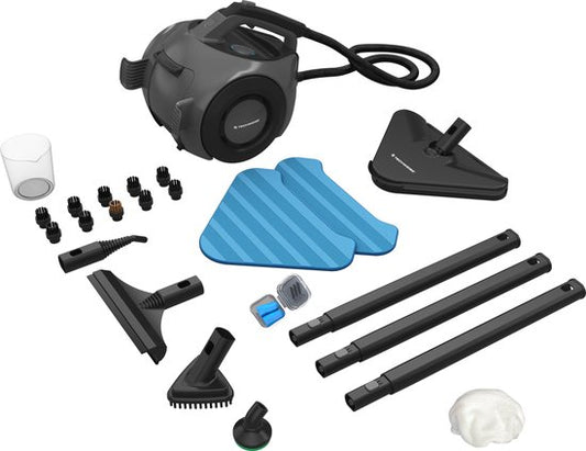 Techweise TS2 Dampfreiniger - 100+ Oberflächen - 50 Minuten Dampfen - 4 bar - Reinigungsmaschine - Dampfreiniger Boden