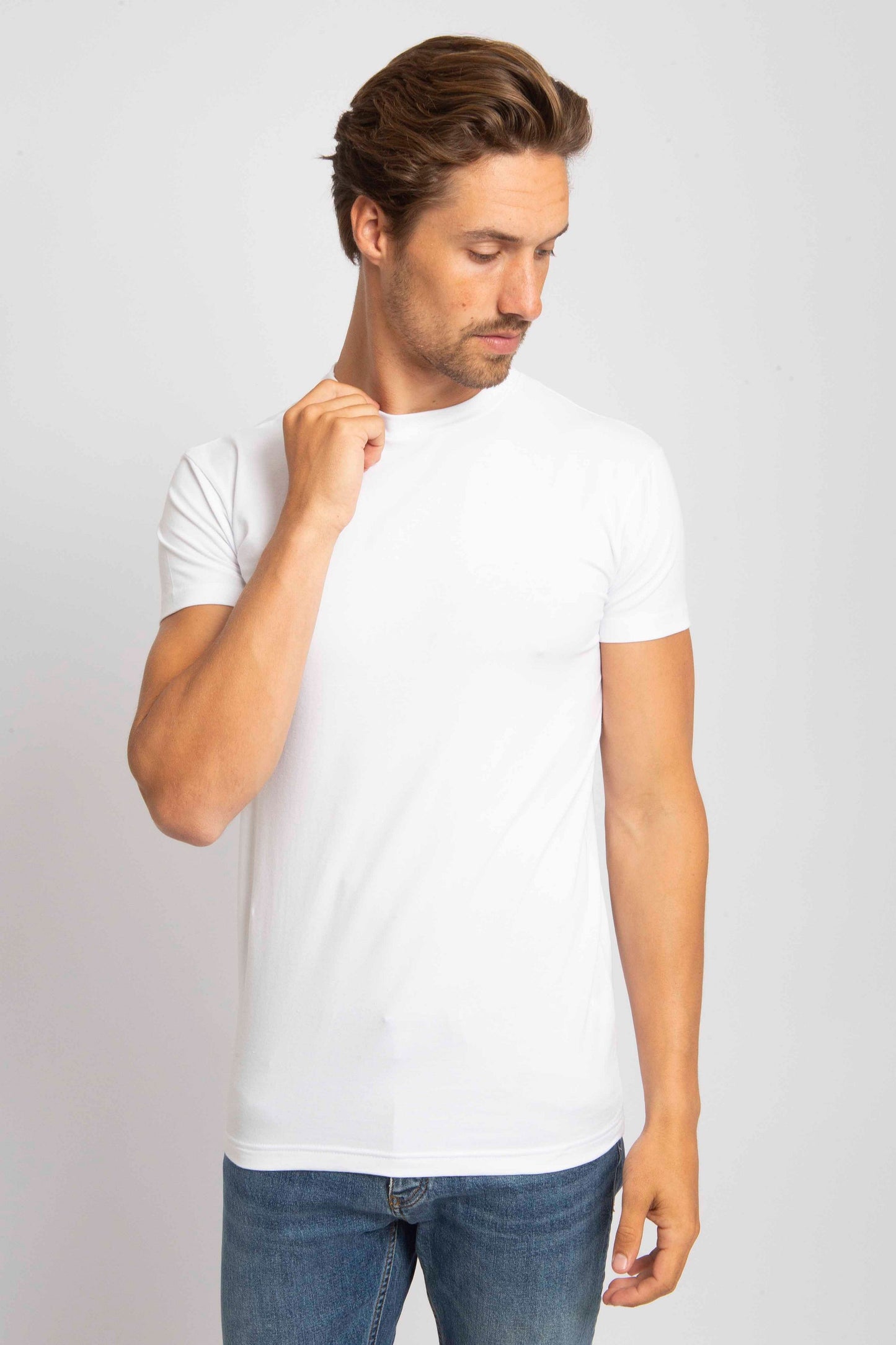Alan Red - 4x T-Shirt - Männer - Derby Weiß - Größe M