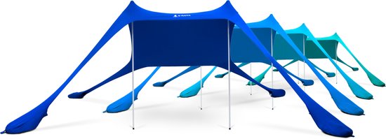 G-RAFFA Strandzelt & Schattentuch (2x2m)- Schnell aufgebaut, leicht & UPF 50+ Sonnenschutz