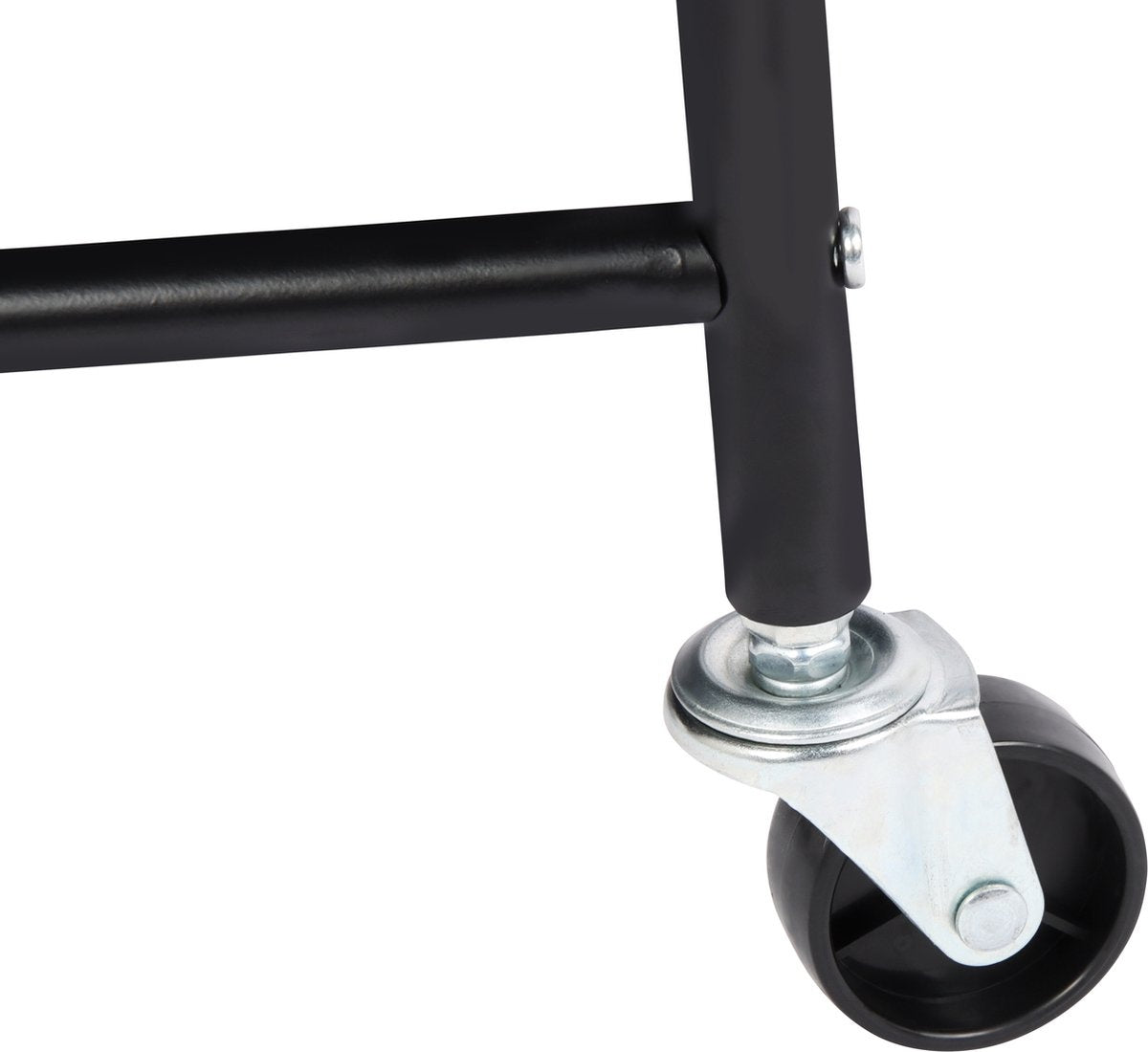 Niceey Wäschekorb auf Rädern - 3 ausziehbare Fächer - Schwarz