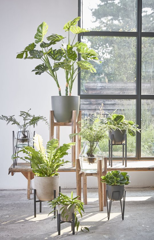 Mica Decorations Monstera Künstliche Pflanze - H100 x Ø75 cm - Grün