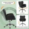 Yaheetech Ergonomischer Bürostuhl mit Armlehnen und Rollen – Schwarz – 65,5 x 64,5 x 83–93 cm