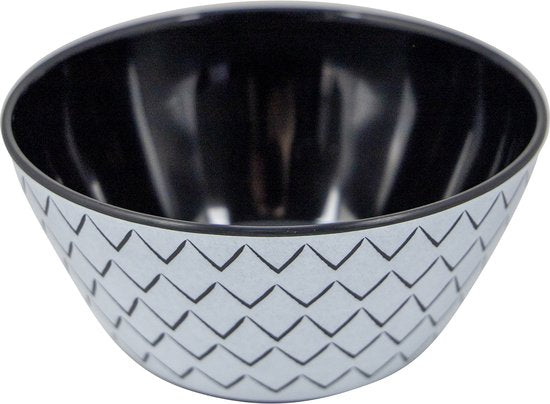 Bo-Camp – Geschirr – Mix & Match – 16-teilig – Schwarz/Weiß