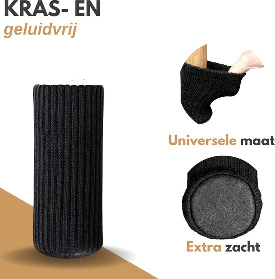 VAIVE Stuhlbeinschoner - Bodenschoner - Stuhlbeinsocken - Stuhlbeinkappen - Stuhlbeinschoner - Stuhlsocken