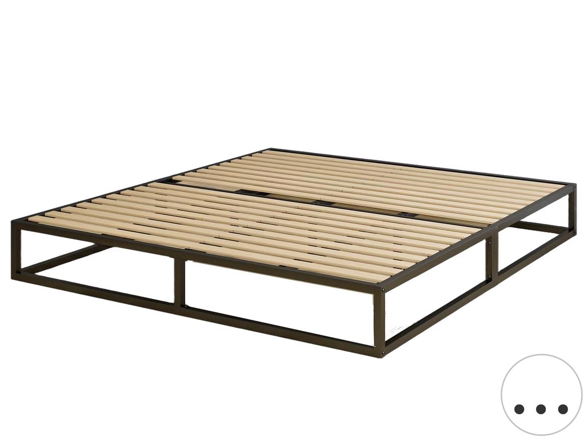Emma Metallbett mit Lattenrost – 90 x 200 cm – Schwarz