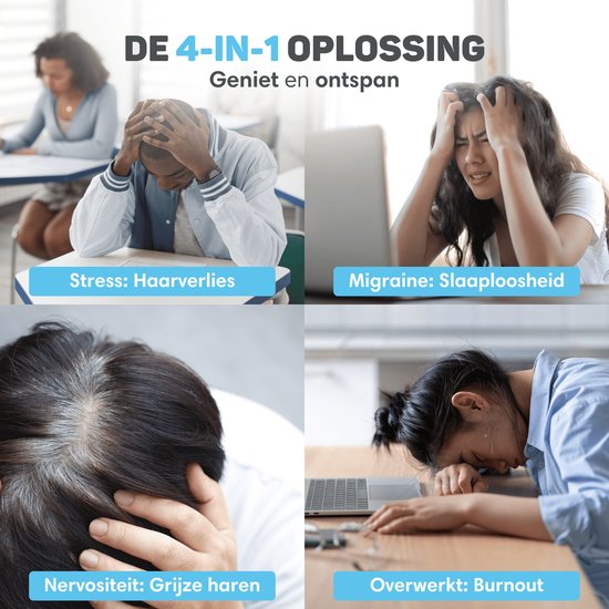 Vulpes Goods® BodyCare - Kopfmassagegerät mit Infrarot - Elektrisches Massagegerät - Kopfhautmassagegerät - Haarbürste - Stimuliert Haarwachstum & Durchblutung - USB aufladbar