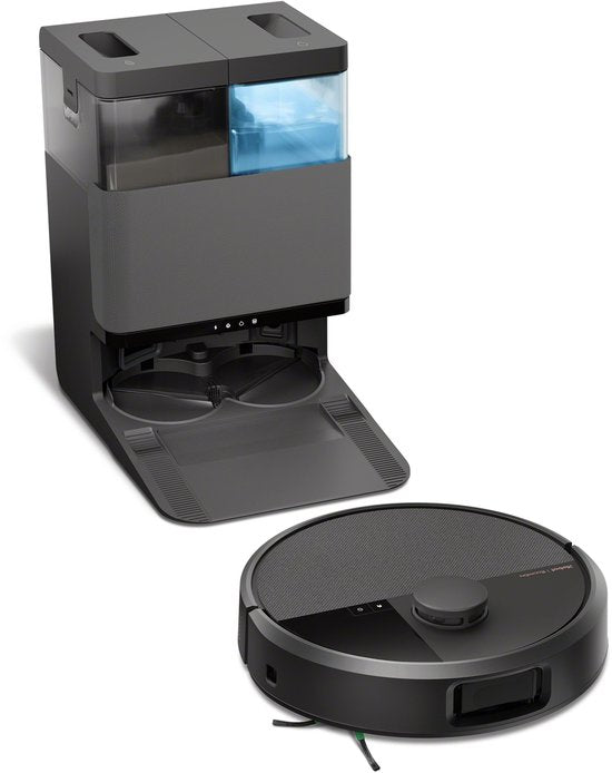 iRobot Roomba® Plus 505 Combo Roboter + Autowash™-Dockingstation – Staubsaugerroboter mit Wischfunktion – Schwarz – N1850