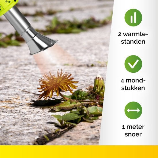 Kinzo Garden 3-in-1 Unkrautbrenner elektrisch, Farbbrenner und BBQ-Anzünder - 2000W