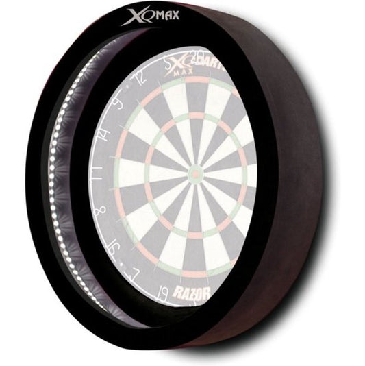 XQ Max Dartscheibe mit LED-Beleuchtung, schwarz