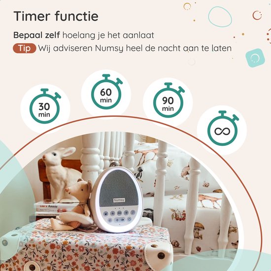 Numsy Calm White Noise Machine Baby - Weißes Rauschen Maschine