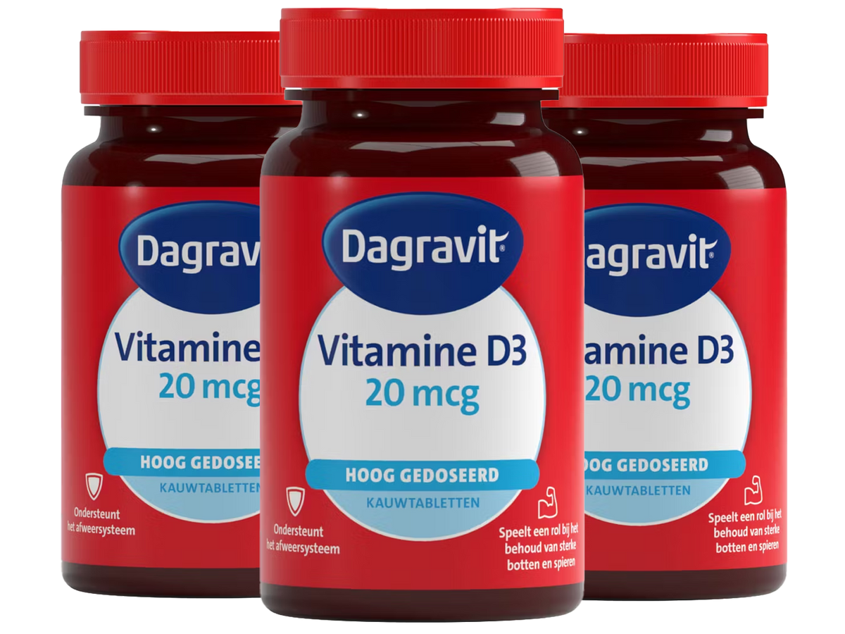 Dagravit Vitamin D3 hochdosiert 20 mcg – 60 Kautabletten
