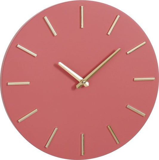Mica Decorations Brixen Wanduhr - Ø36 cm - Rosa