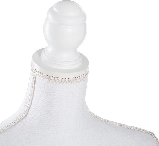 tectake - Schaufensterpuppe - Damen-Büsten-Torso - weiß - höhenverstellbar - 402566