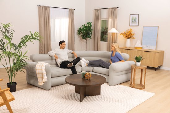 Intex Aufblasbares Ecksofa – 257 x 203 x 76 cm