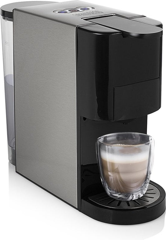 Princess 249450 Multi Capsule Filterkaffeemaschine - Stahl 4-in-1 - Geeignet für mehrere Kaffeesorten