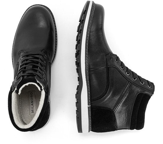Milanoro - Elegante Herren-Turnschuhe aus Leder - Cognac - Größe 42