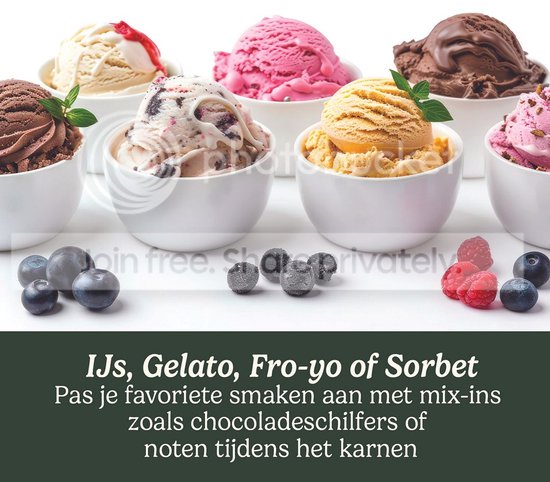 Cuisinart – Solo Scoops Eismaschine – Sorbet- und Frozen-Yogurt-Maschine – Eismaschine – 475 ml