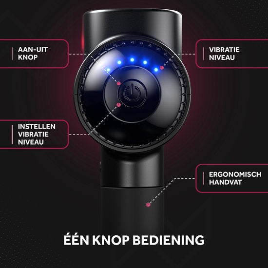 Northwall Massage Gun Professional PRO - Massagepistole mit Koffer und 5 Aufsätzen - Leistungsstarkes und kabelloses Sport- und Entspannungsmassagegerät