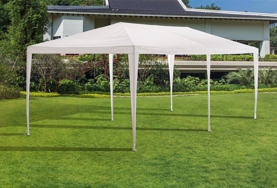 Hortensus Wasserabweisendes Partyzelt - Weiß - 3x6m