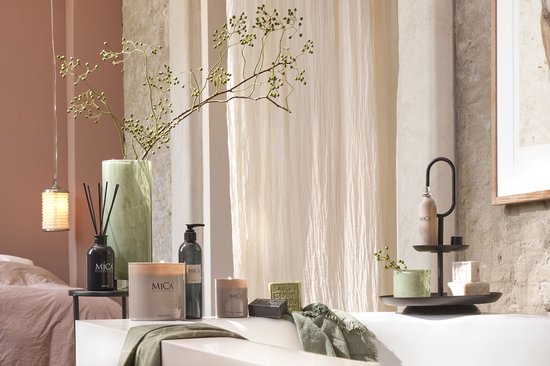 Mica Decorations Rama Etagere 2 Schichten - H36 x Ø28 cm - Metall - Schwarz