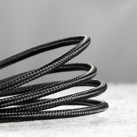 Baseus – Universelles USB-zu-Micro-USB-Kabel – Geeignet u. a. für Samsung und andere Geräte – 2 Meter – 1,5 A – Schwarz/Rot