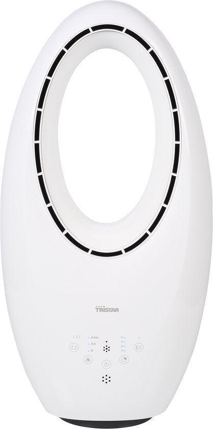 Tristar VE‑5717 kabelloser Ventilator – 60 W – 3 Stufen – Timer – Fernbedienung – Weiß