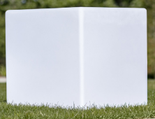 Hortensus - LED-Würfel / Beistelltisch - Kabellos, wetterfest, einstellbare RGB-Farben - 60 x 60 x 60 cm - Langlebiger Kunststoff - Multifunktional