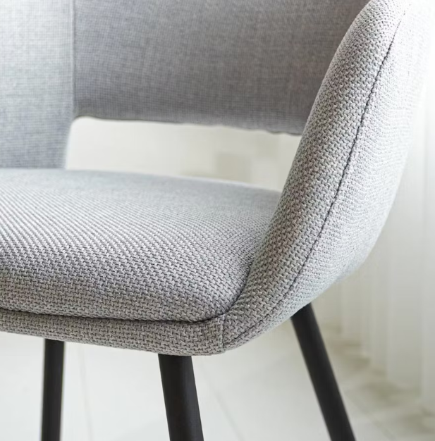 Vince Design Boden Esszimmerstuhl 55x55x78 cm - Hellgrau