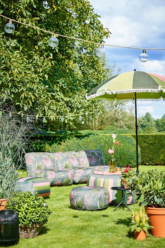 Mica Decorations Aston Beistelltisch mit abnehmbarem Tablett - H40 x Ø31 cm - Metall - Schwarz