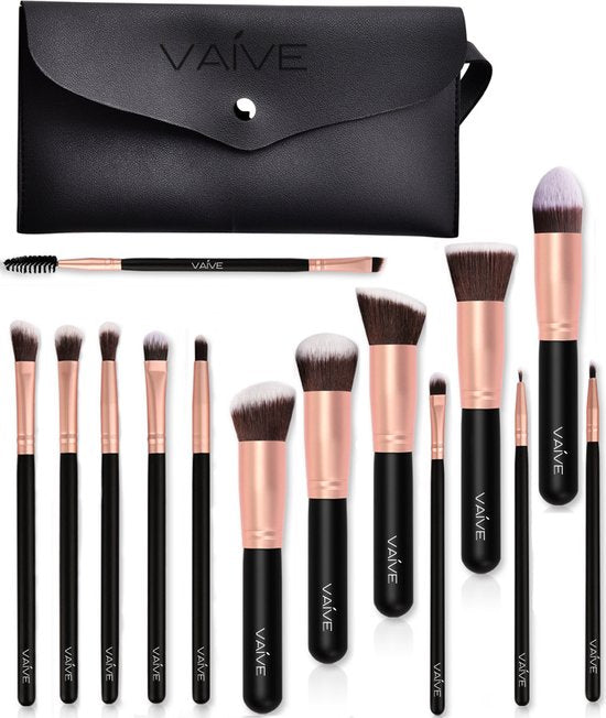 VAIVE Makeup Pinsel Set - Foundation Pinsel - Lidschattenpinsel - Puderpinsel - Makeup Pinsel - Pinselsets - Augenbrauenpinsel