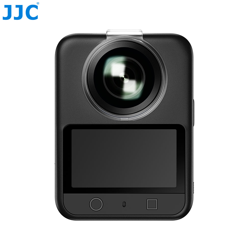 JJC Objektivschutz für DJI Osmo 360 und Osmo 360 II – 2er-Set – 95–98 % Lichtdurchlässigkeit – Antireflex und wasserabweisend – Transparent