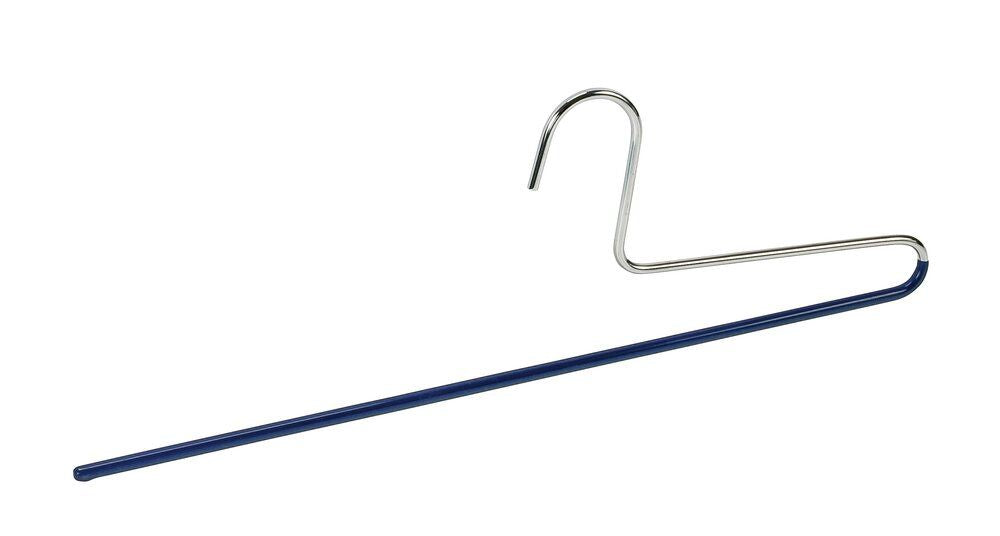 Wenko Baggy-Hosenbügel Dunkelblau – Metall – rutschfest – 34,5 cm