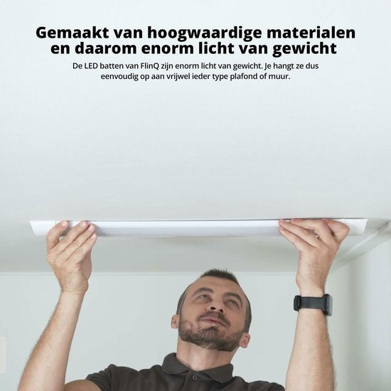 FlinQ Led-Strahl 6500K - 120 cm - 40W - 50.000 Stunden - Weiß