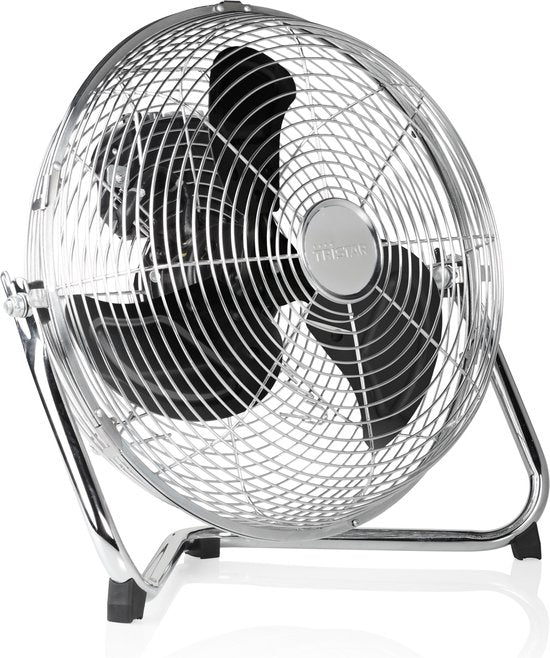 Tristar Standventilator 30 cm – 3 Geschwindigkeitsstufen – Boxventilator – um 130° neigbar – Metall – VE-5933