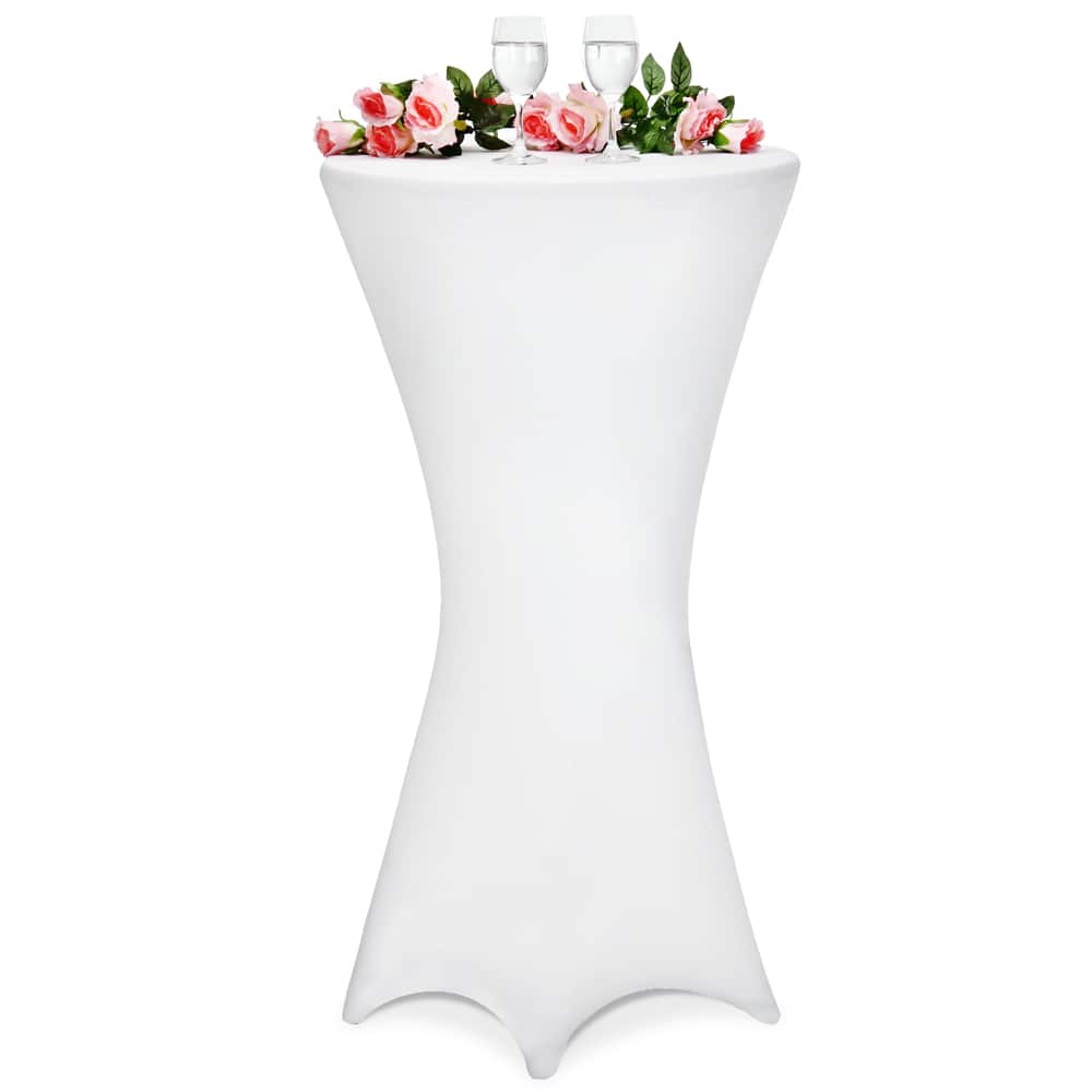 Deuba Bar Tischdecke - 80 cm - Weiß